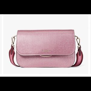 Kate Spade buddie glitter striped medium shoulder bag